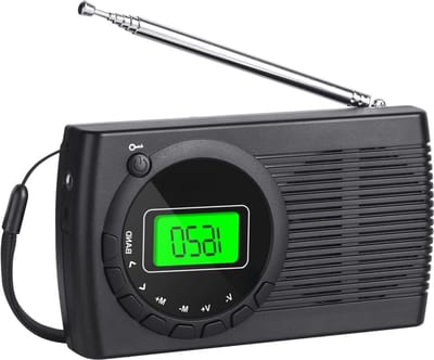 Klassieke Transistor Radio - Batterijgevoede Radio Voor Heldere Geluidsontvangst - Geschikt Voor Binnen En Buiten