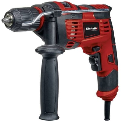 Einhell Elektrische Klopboormachine TC-ID 720/1 E Kit - 720 W - 2 functies: boren/klopboren - Boorcapaciteit hout 30 mm / beton 13 mm / staal 10 mm - Incl. 5 steenboren - Incl. Transport-/Opbergkoffer
