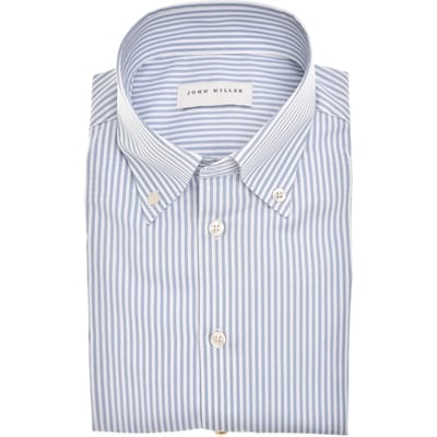 John Miller Overhemd Slim Fit  Donkerblauw 5142651