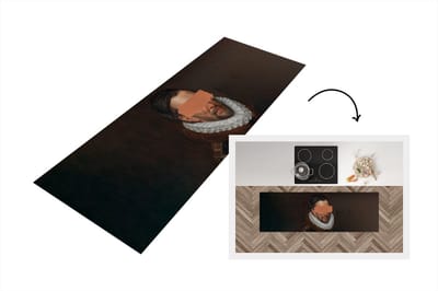 Keukenloper - Loper keuken - Oude meesters - Willem van Oranje - Verf - 150x50 cm - Keukenloper vinyl