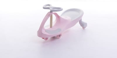 Wiggle Car Wiebelauto - LED Verlichting - Roze - Max. 50kg
