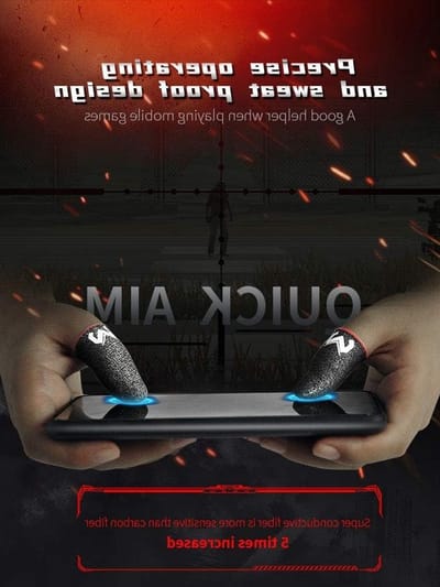 8 Stuks Vinger Covers voor Mobiel Spel, Anti-Zweet Gaming Accessoires voor Perfecte Touch Respons - Geschikt voor Duim en Vingers, Compatibel met Alle Mobiele Apparaten