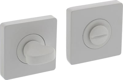 Intersteel Rozet met toilet-/badkamersluiting vierkant 55x55x10 mm wit