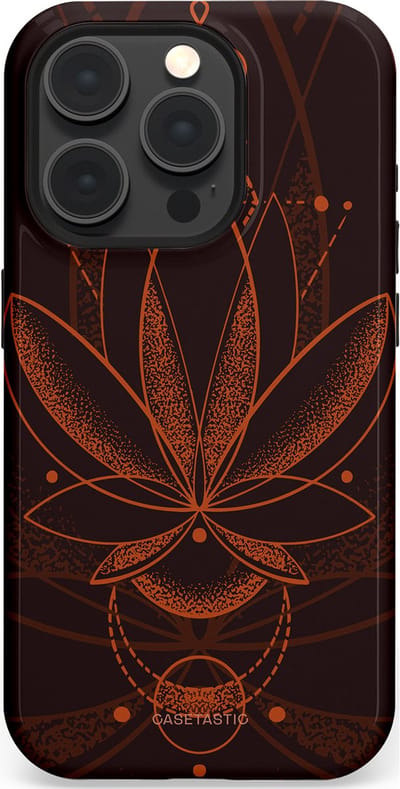 Casetastic Hoesje Geschikt voor Apple iPhone 15 Pro Magsafe - Stijlvolle Beschermende Duo-layer Case - Lotus Groei