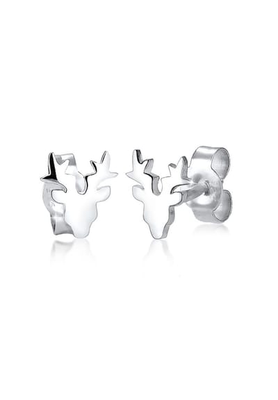 Elli - Oorbellen - Dames Herten Motief Speels in 925 Sterling Zilver - Dames