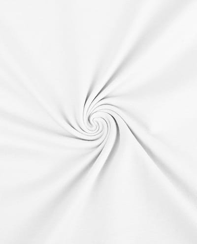 Tricot / Jersey Stof Uni per Meter – Wit – Rekbaar & Zacht – Comfortabele Kledingstof – Voor Shirts, Jurken & Leggings