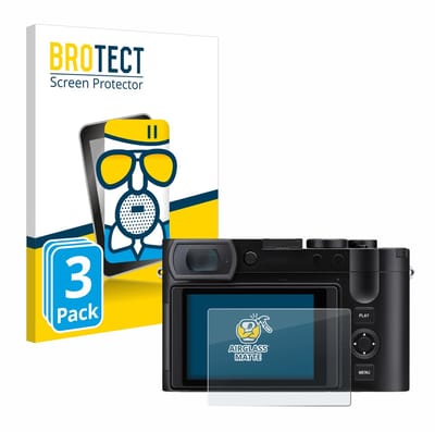 BROTECT - Screenprotector voor Leica Q3 43 - Folie Beschermfolie Beschermglas matte 3 Stuks