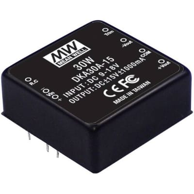 MW Mean Well MEAN WELL DKA30A-12 DC/DC-converter 30 W Aantal uitgangen: 2 x Inhoud 1 stuk(s)