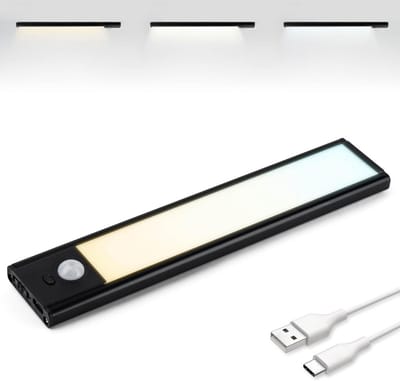 Dimbare LED Kastverlichting met Bewegingssensor - USB-C Oplaadbaar, Magnetische Verlichting voor Kasten en Gangen