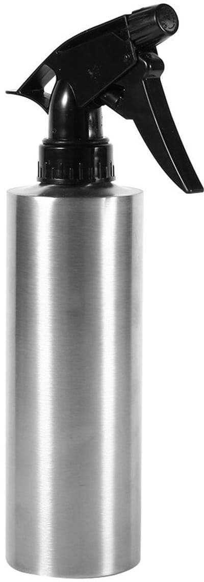 Dailygoods- Plantensproeier 350 ml - Roestvrij Staal - Handdruk - Lichtgewicht - Draagbaar - Pompsproeikop met instelbare straal - Sproeifles