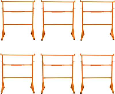 Metsersschraag - x 6 - oranje - 200 kg draagvermogen