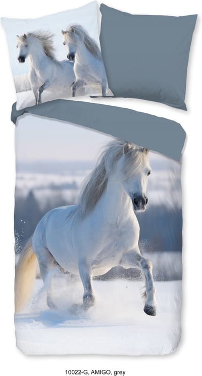 Good Morning Kinderdekbedovertrek "Amigo" - Grijs - (140x200/220 cm)