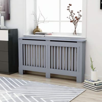 Radiatorombouw - Verwarmingkast - Woonkamer Decoratie - Ventilatie Ontwerp - 152 cm breed - Antraciet