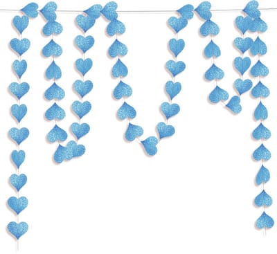 LUQ – Slinger Hartjes – Blauw – Luxe Romantische Valentijn Decoratie – Valentine Versiering – Instant Vibes