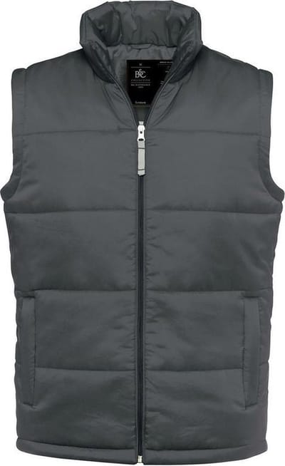 B&C Heren bodywarmer Xl Donkergrijs