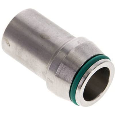 18x2.5mm RVS Rechte met Lasverbinding 315bar FKM O-ring ISO 8434-1