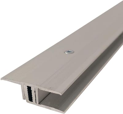 Vloerprofiel Aluminium - Overgangsprofiel Vloer - Vinyl Vloeren Afwerken - Voor Vloerhoogte 5-9mm - 100 cm Lengte - Zilver