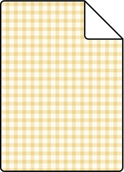 Proefstaal ESTAhome behang ruitjes pastel geel - 26.5 x 21 cm - 131645-S