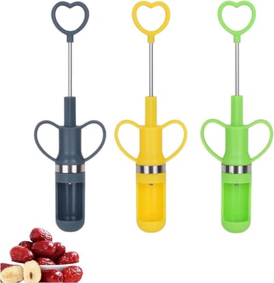 3 Stuks Kernverwijderaar en Fruit Snijder voor Dadel, Druif en Jujube - Handig en Efficiënt Keukenhulpmiddel