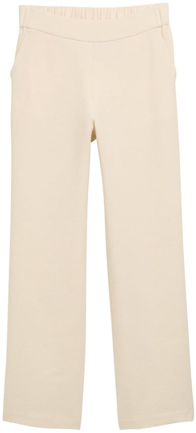 Rechterschouder broek in seersucker dames Tom Tailor