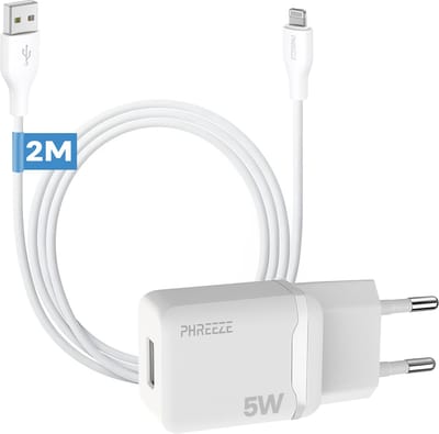 Oplader geschikt voor iPhone 6 7 8 9 X 11 12 13 - Veilige usb stekker - Met oplaadkabel geschikt voor Lightning naar usb - 2 meter kabel
