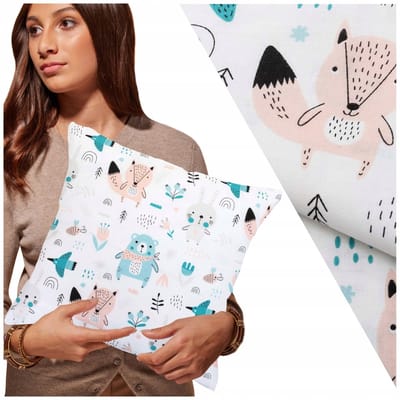 Belluno Katoenen Kussensloop 40x40 cm met Rits - Vrolijke Dierenprint