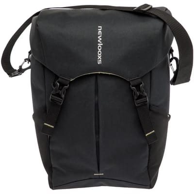 New Looxs ® Sports Single - Enkele Fietstas - Lichtgewicht en Ruim - Afneembare Schoudertas - Waterdicht door Regenhoes (inclusief) - 20 Liter - Zwart