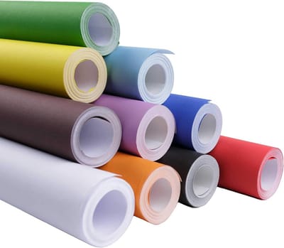 Grote Rolleer Papier voor Display en Knutselen - 10 Meter x 76 cm - 10 Verschillende Kleuren