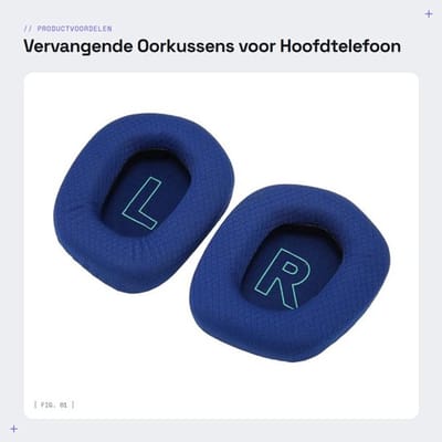 Oorkussens Ademend - Vervangende Oorkussens - Zweetbestendig - Antislip - Duurzaam - Comfortabele Geluidsisolatie - Hoofdtelefoon Oorkussen