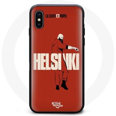 Coque - MANIACASE - Iphone XS Max - Rouge - La Casa De Papel - Design unique rouge