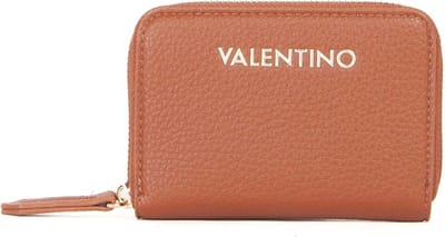 VALENTINO Portemonnee Post Re Zip Around Wallet Cuoio / Moro Bruine