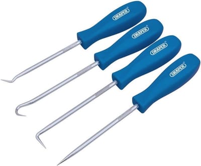 Mini Haak en Pick Set - 4 Stuks, 130mm - Veelzijdig Gereedschap voor Automotive en Engineering