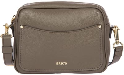 BRIC'S Leren schoudertas Gondola Magnolia Bag Swamp Taupe