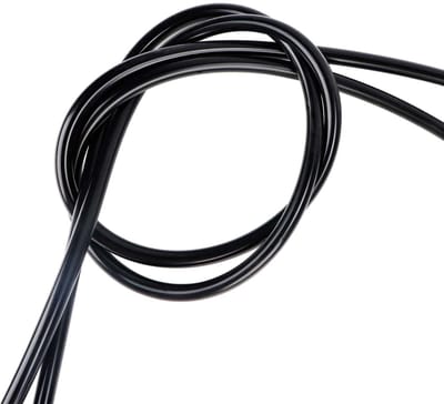Dailygoods- Siliconen Slang - Vacuümslang 6 mm - Hoge Temperatuur - Buitendiameter 10 mm - Lengte 3 m - Zwart