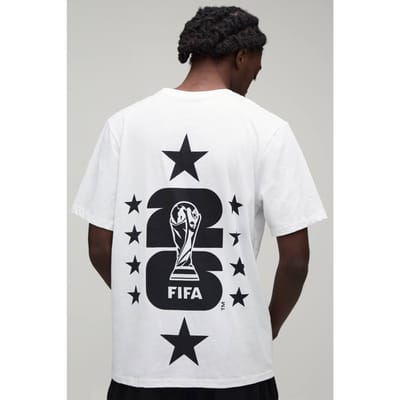 Regular Fifa Wereldkampioenschap Licentie Print T-shirt | White | Size Large