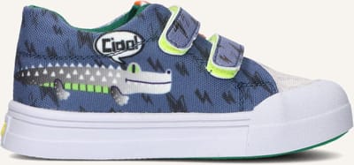 Sneakers | Jongens | Blue Beige | Canvas | Go Banana's | Maat 28