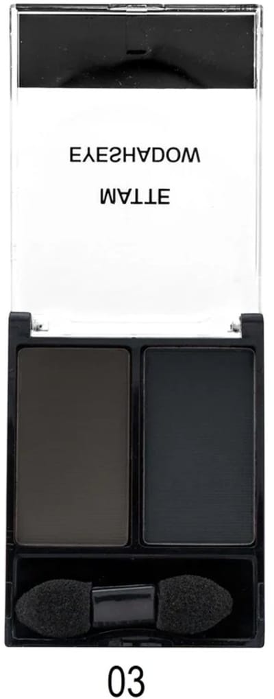 Glam Of Sweden - Matte Oogschaduw met applicator - Grijs en Zwart - Nummer 03 Dramatic - 1 Doosje met 4 gram inhoud