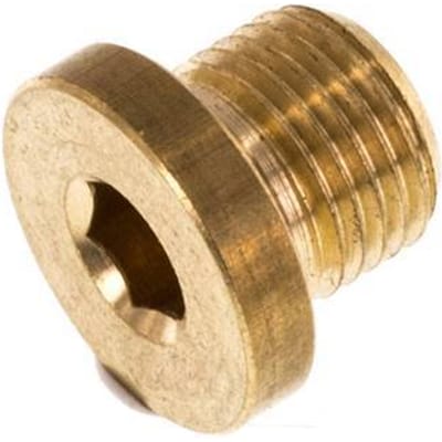 G 1/8'' Messing Plug met Binnenzeskant 16 Bar [10 Stuks]