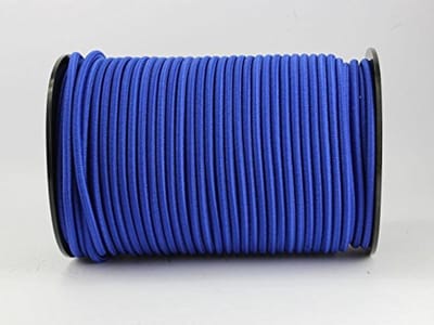 Expander Touw - Dekzeiltouw Spankabel - Voor Kamperen Hobby - Zeer Elastische Kern - 8 mm 30 Meter - Blauw
