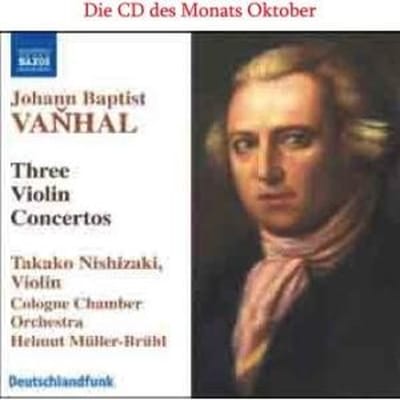 Takako Nishizaki, Cologne Chamber Orchestra, Helmut Müller-Brühl - Vanhal: Three Violin Concertos (CD)