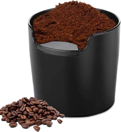 Houder voor Zeef, Espresso Knock Box en Koffiedik Opslag, Zwart, Barista Accessoires voor Koffieliefhebbers en Duurzaam Gebruik