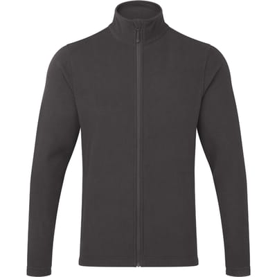 Premier Heren Recyclight Full Zip Fleecejack (Donkergrijs)
