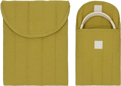 kwmobile Tas voor Headset / Overear headphone Hoofdtelefoon – Zachte Headset Beschermhoes van Stof – Opbergtas voor Accessoires – Cover in groen