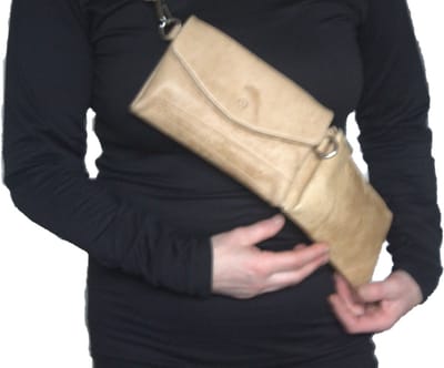 Oi crème kleurig gemêleerd Schoudertasje / damestas zacht leder / Crossbody bag / tasje om schuin te dragen / 2-manieren tasje soft leder / latte kleurig leer / 472Latte