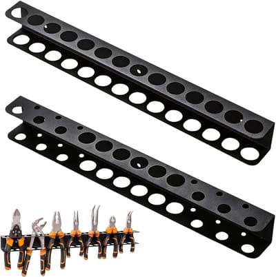 Schoenenschroevendraaier Organiser, 2 Stuks Schroevendraaierhouders, 40 cm, Handgereedschap Organizer met Bevestigingsmaterialen en Uitschuifbare Buizen, Ideaal voor Werkplaats en Garage