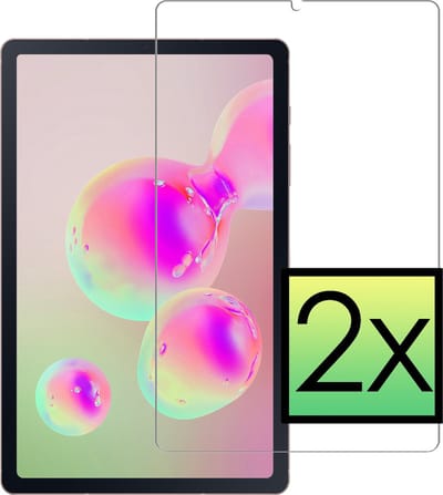 Screenprotector - 2 Stuks - Geschikt voor Samsung Galaxy Tab S6 Lite - Extra Sterk - Beschermglas - Gehard Glas - Tempered Glass - Screen Protector - Bescherm Cover