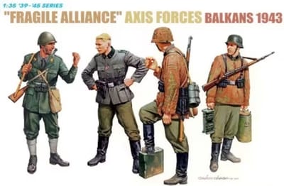 Dragon Modelbouwpakket Militaire voertuigen - 6563 Fragile Alliance - Axis Forces - Balkans 1943 Plastic - 1:35 - Modelbouw