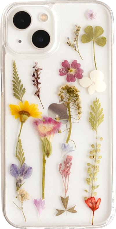 Casies droogbloemen hoesje geschikt voor Apple iPhone 11 - gedroogde bloemen telefoonhoesje - Dried Flower Soft Case TPU - Transparant