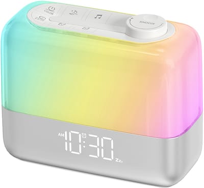 YUCONN Wake-up Light - Wekker met licht - Digitale Wekker - Wake Up Lamp - Dimbaar - Dual Wekker - Oplaadbaar - Kinderen