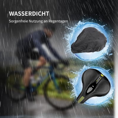 Comfortabel Zacht Fietszadel - Ergonomisch en Breed Fietszitje voor Stad Fietsen en MTB